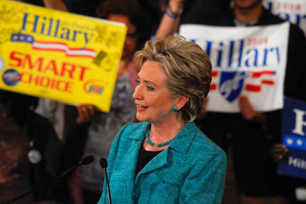 hillary clinton primary night