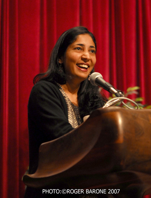 kiran desai podium